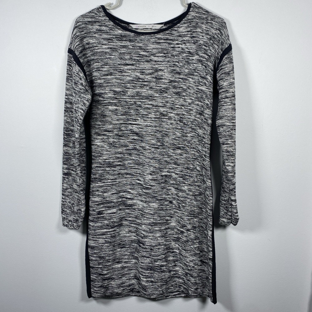 Athleta Retreat Sweater Dress Women's Size Small Marble Space‎ Gray Long Sleeve